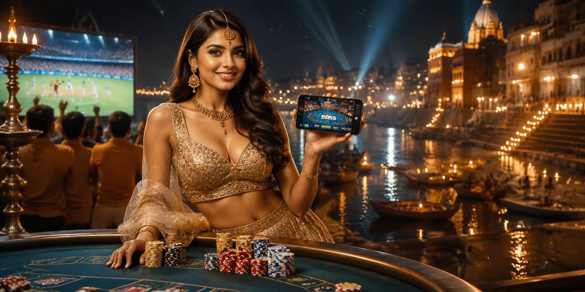 Live Baccarat game with Bollywood theme on Varanasi Ghat